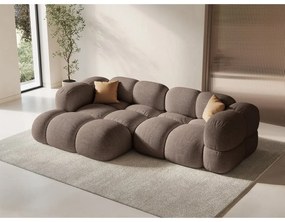 Divano angolare marrone (con penisola a sinistra/con chaise lounge) Loretto – Cosmopolitan Design