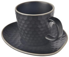 Tazzina per cappuccino nera in ceramica 250 ml Tea Time – Orion