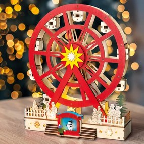 Solight 1v277 - Decorazione natalizia LED LED/2xAA/bianco caldo giostra