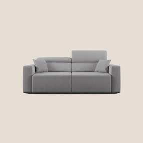 Orwell divano con seduta estraibile in microfibra smacchiabile T11 grigio 180 cm