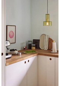 Lampada a sospensione in vetro verde ø 20 cm Ripple - Hübsch