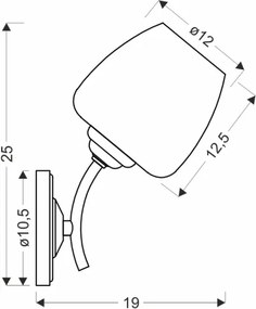 Applique ZINA 1xE27/40W/230V