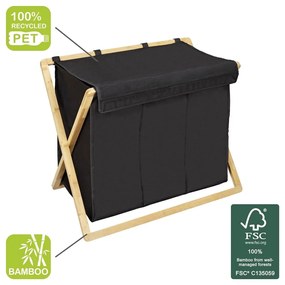 Cesto portabiancheria in tessuto 93 l Ecori - Wenko