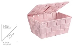 WENKO 22574100 - Cestino ADRIA 19x14 cm rosa
