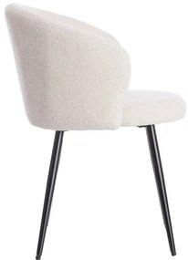 Set di sedie da pranzo color crema in metallo 2 pz Radaja – Light &amp; Living