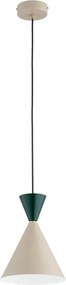 Lampadario a cavo ENTORI 1xE27/15W/230V beige/verde