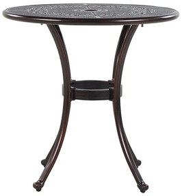 Tavolo rotondo legno marrone ⌀ 65 cm BOVINO Beliani