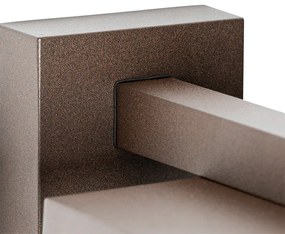 Lampa da parete per esterni marrone ruggine con sensore di movimento IP44 - Charlois