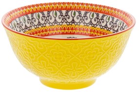 Ciotola in ceramica Kaori 15x15x7 cm giallo