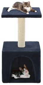 Albero Per Gatti Con Tiragraffi İn Sisal 55 Cm Blu Scuro /