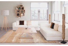 Tappeto in lana marrone 133x180 cm Layers - Agnella