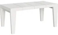 Tavolo da pranzo Allungabile - SPIMBO PREMIUM Dimensioni: 90x130/390, Colore: Bianco Frassino