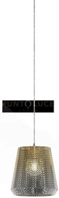 Royal-a sospensione 1 luce in vetro ambra cavo in pvc senza base at...