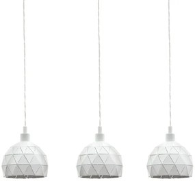 Eglo 97857 - Lampadario a sospensione con filo ROCCAFORTE 3xE14/40W/230V