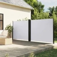 Tenda da Sole Laterale Retrattile Bianca 160x1000 cm 4004736