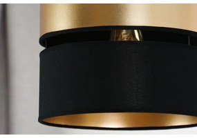 Brilagi - Lampadario a sospensione con filo ROYAL 1xE27/15W/230V diametro 25 cm nero/oro