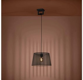 Eglo 390002 - Lampadario a sospensione con filo BOGOTA 1xE27/40W/230V nero
