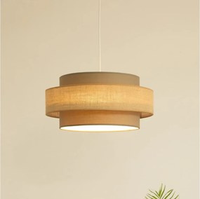 Brilagi - Lampada a sospensione con cavo RESNA 1xE27/60W/230V Ø 40 cm marrone/beige