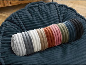 Puof a sacco blu scuro con rivestimento in velluto a coste Socrate – Bobochic Paris