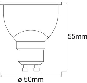 SET 3x Lampadina LED dimmerabile SMART+ GU10/5W/230V 2700K-6500K Wi-Fi - Ledvance
