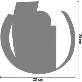 Tosel  Applique Applique rettangolare metallo alluminio  Tosel