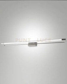 Rapallo applique cromo in metallo e metacrilato l.60cm a led 3000k ...