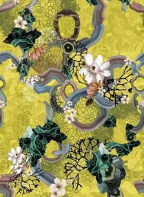 Christian Lacroix Carta da parati Algae Bloom - Iris