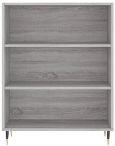 Libreria grigio sonoma 69,5x32,5x90 cm in legno multistrato