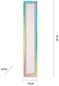 Leuchten Direkt 1490116-LED RGB Lampada da soffitto dimmerabile EDGING LED/24W/230V