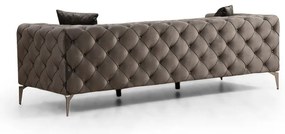 Divano in velluto grigio scuro 237 cm Como - Balcab Home