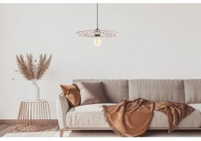 Lampadario a sospensione con filo FALCO 1xE27/60W/230V diametro 40 cm beige