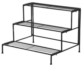 Scaffale portavasi 3 ripiani 66x49x55 cm