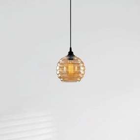 Lampada a sospensione in vetro Gold 010 Opviq, dimmerabile, Ottone / Oro, Soggiorno / Sala da pranzo, Vetro, Lampada a sospensione