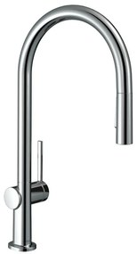 Rubinetto da cucina Talis M54 a sfilare argento,  cromato HANSGROHE