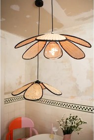 Osram - Lampadario a sospensione con cavo DECOR RATTAN 1xE27/15W/230V Ø 58 cm beige/nero