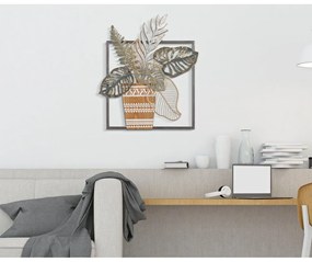 Decorazione da parete in metallo 54x63 cm Vaso - Mauro Ferretti