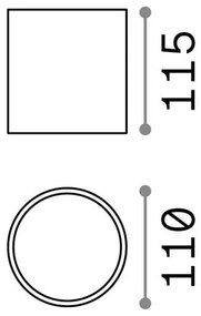 Ideal Lux - Luce Spot da bagno GUN 1xGU10/28W/230V IP44 nero