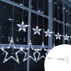 Tenda luminosa con Stelle 2 metri da 115 Led Bianco Freddo Wisdom