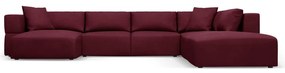 Divano a U angolare bordeaux, angolo destro Esther - Milo Casa