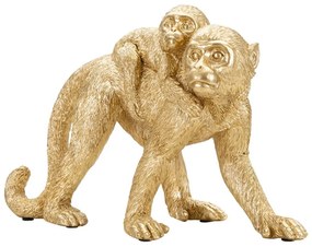 Statuetta in poliresina altezza 18,5 cm Monkey Mom - Mauro Ferretti
