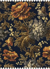 House of Hackney Stoff Opia - Velvet - Midnight