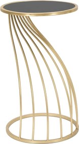 Tavolo rotondo con piano in vetro ø 35 cm Flush - Mauro Ferretti