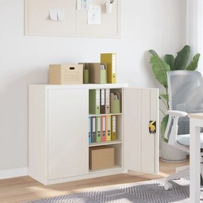 Armadio Classificatore Bianco 90x40x90 Cm İn Acciaio /