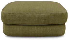 Poggiapiedi color kaki con rivestimento in ciniglia Leonore – Bobochic Paris