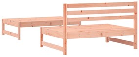 Set salotto da giardino 2 pz in legno massello di douglas