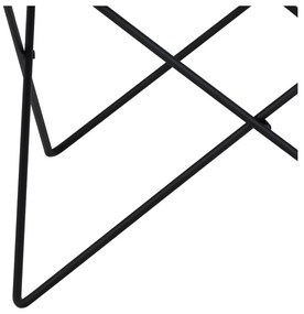 Tavolino nero con piano in vetro ø 80 cm Cuxton - Actona