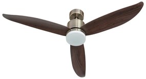 Ventilatore da soffitto CIES PLUS marrone, Ø 132 cm, CCT, dimmerabile, ARTE CONFORT IP20