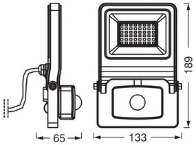 Osram - Proiettore LED con sensore ENDURA LED/30W/230V IP44