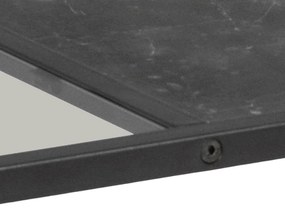 Tavolino nero con piano in vetro 60x120 cm Strington - Actona