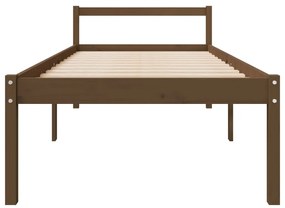 Letto per Anziani Miele 100x200 cm in Legno Massello di Pino